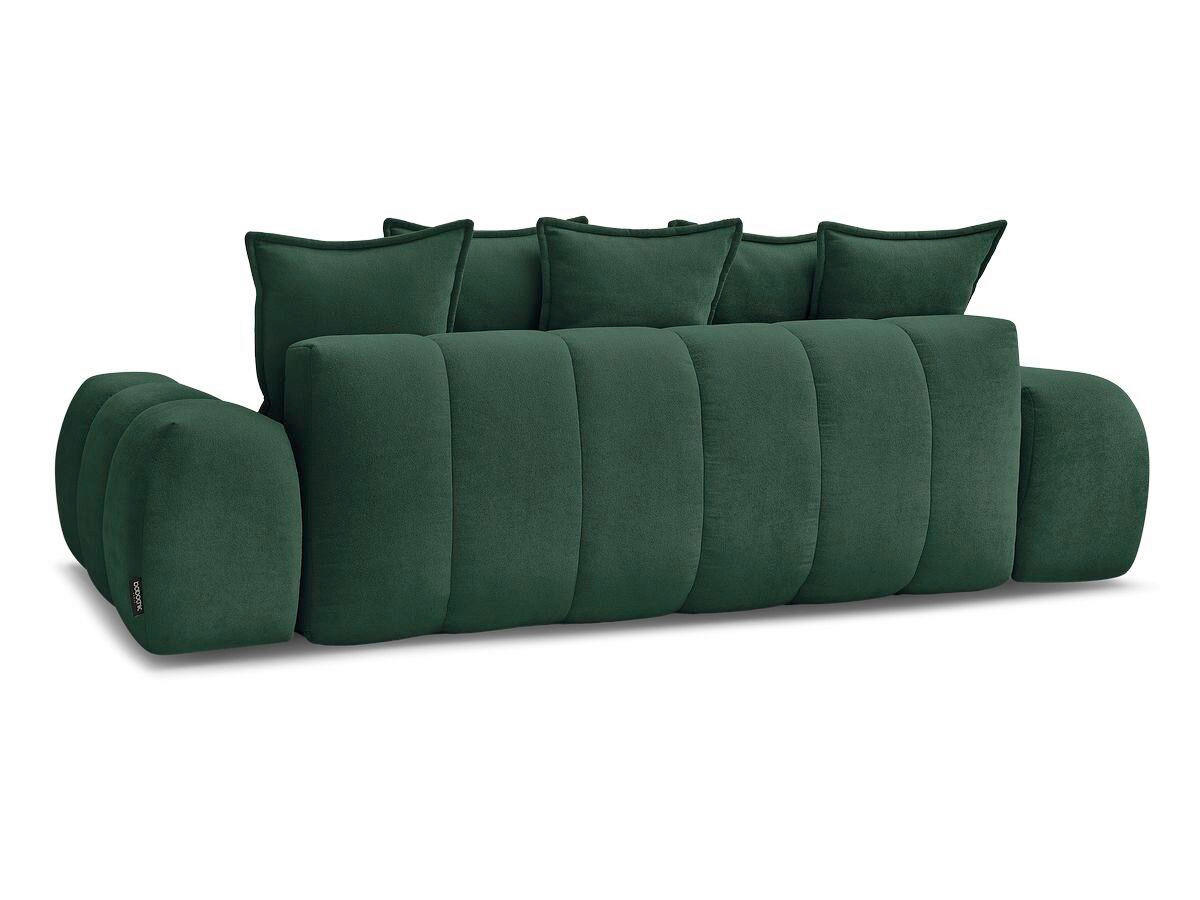 SCHLAFSOFA EVEREST  mit Rücken echt, Armteil links, Armteil rechts Struktur Grün  - Schwarz/Grün, MODERN, Kunststoff/Textil (278/115/90cm)