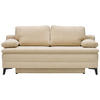BOXSPRINGSOFA  in Cord Beige  - Beige/Schwarz, Design, Textil/Metall (200/100/108cm) - Novel