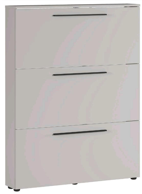 SCHUHKIPPER  in 100/129/19 cm  - Kaschmir/Schwarz, Basics, Holzwerkstoff/Kunststoff (100/129/19cm)