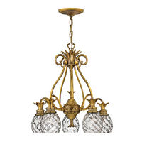 TAKKRONA HK-Plantation 56/72.9 cm  - mässingsfärgad, Klassisk, metall/glas (56/72.9cm) - Elstead Lighting