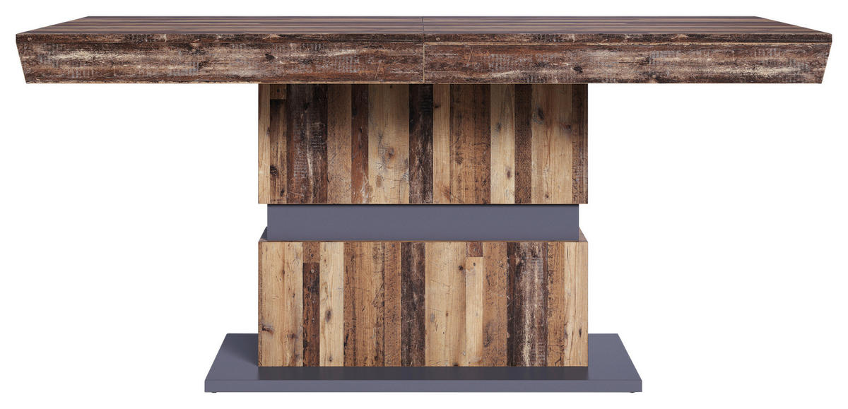 ESSTISCH in Holzwerkstoff 160/90/75 cm  - Anthrazit/Dunkelbraun, MODERN, Holzwerkstoff (160/90/75cm) - MID.YOU