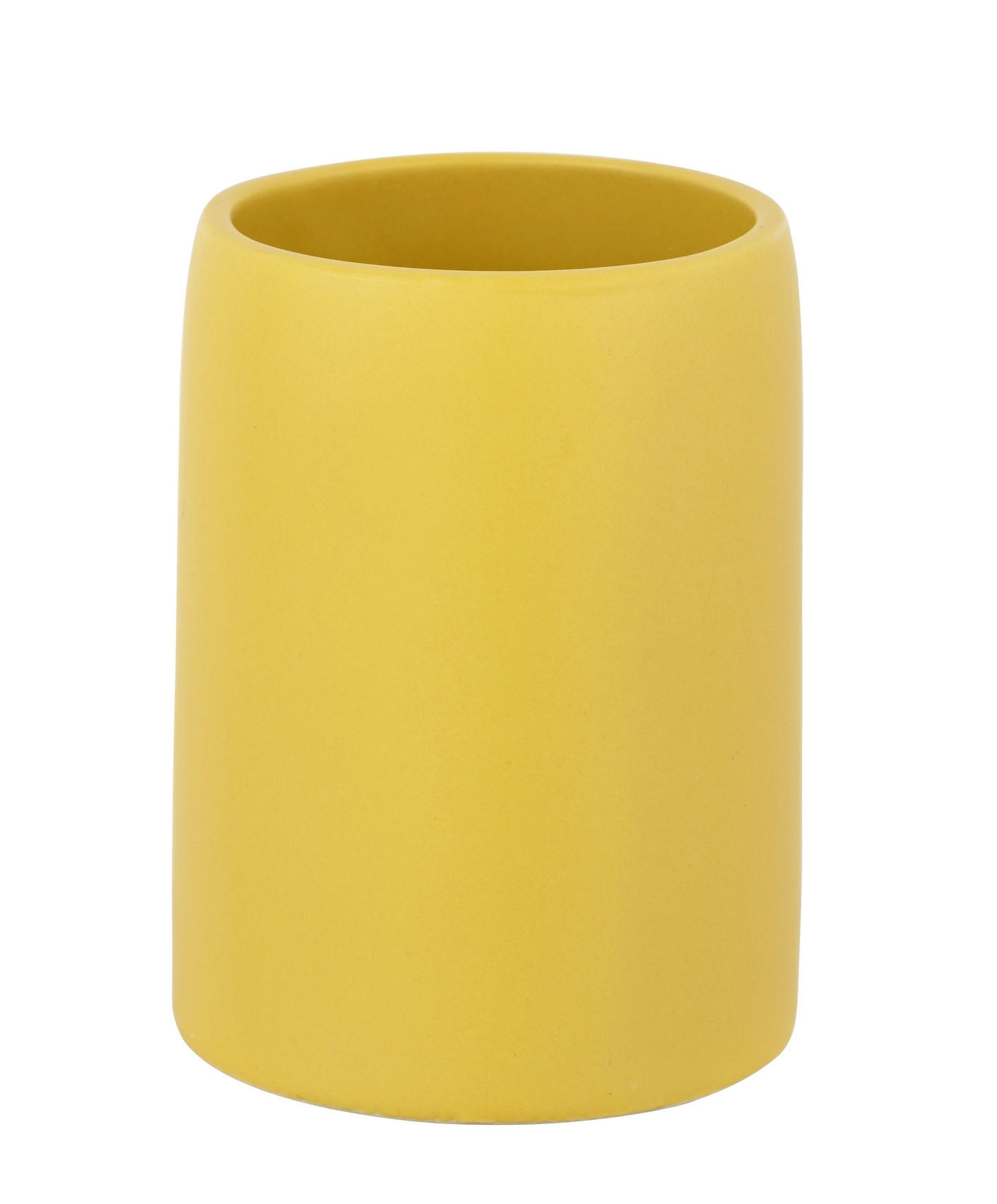 ZAHNPUTZBECHER FUNO  - Gelb, KONVENTIONELL, Keramik (7,5/10,5/7,5cm) - Schöner Wohnen