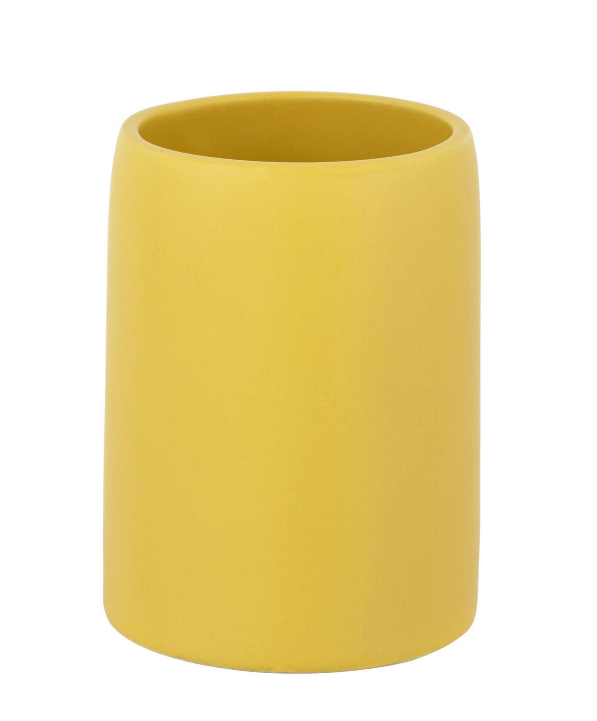 ZAHNPUTZBECHER FUNO  - Gelb, KONVENTIONELL, Keramik (7,5/10,5/7,5cm) - Schöner Wohnen