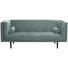 SOFA in Textil Hellgrau - Dunkelbraun/Hellgrau, Design, Holz/Textil (200/80/87cm) - Carryhome SOFA in Textil Hellgrau - Dunkelbraun/Hellgrau, Design, Holz/Textil (200/80/87cm) - Carryhome