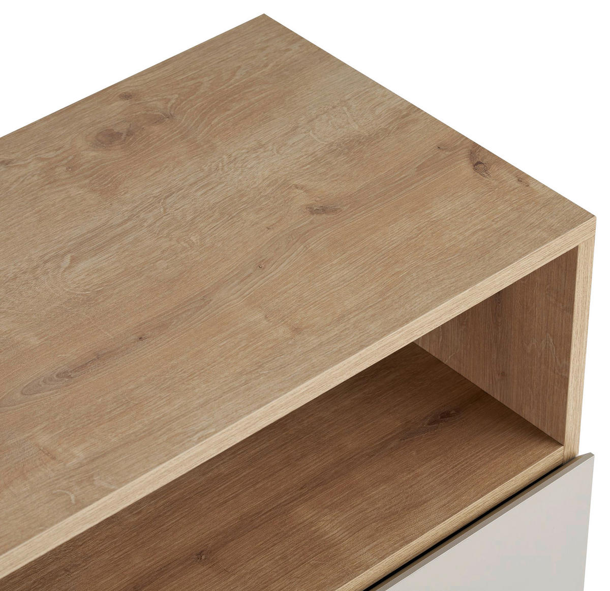 SIDEBOARD  80/80/40 cm  - Sandfarben/Eichefarben, MODERN, Holzwerkstoff (80/80/40cm) - MID.YOU