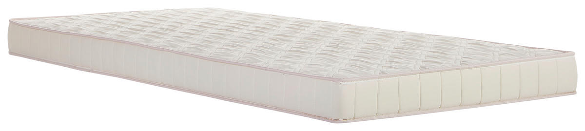 KALTSCHAUMMATRATZE 90/200 cm, Höhe ca.: 13 cm, H2 + H3 = mittel + fest,  - Weiß, Basics, Textil (90/200cm) - P & B