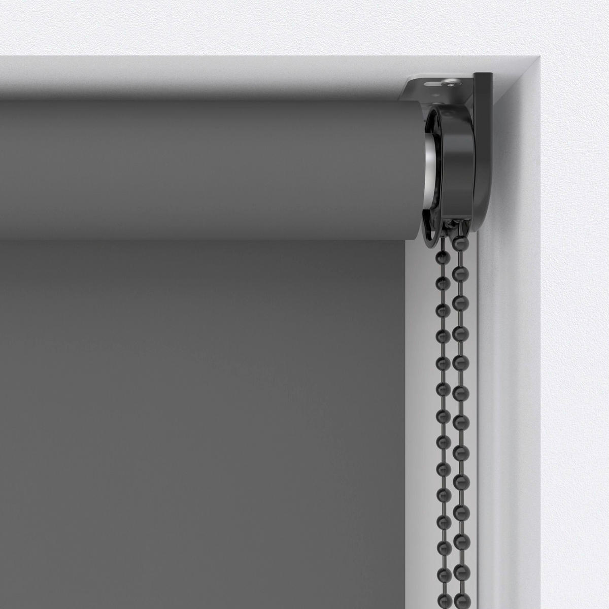 VERDUNKELUNGSROLLO  - Anthrazit, Basics, Textil (75/190cm)