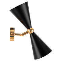 WANDLEUCHTE - Goldfarben/Schwarz, Trend, Metall (18/32/32cm) - MAYTONI