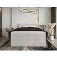 BOXSPRINGBETT 160/200 cm in Creme - Creme/Schwarz, KONVENTIONELL, Kunststoff/Textil (160/200cm) - Carryhome