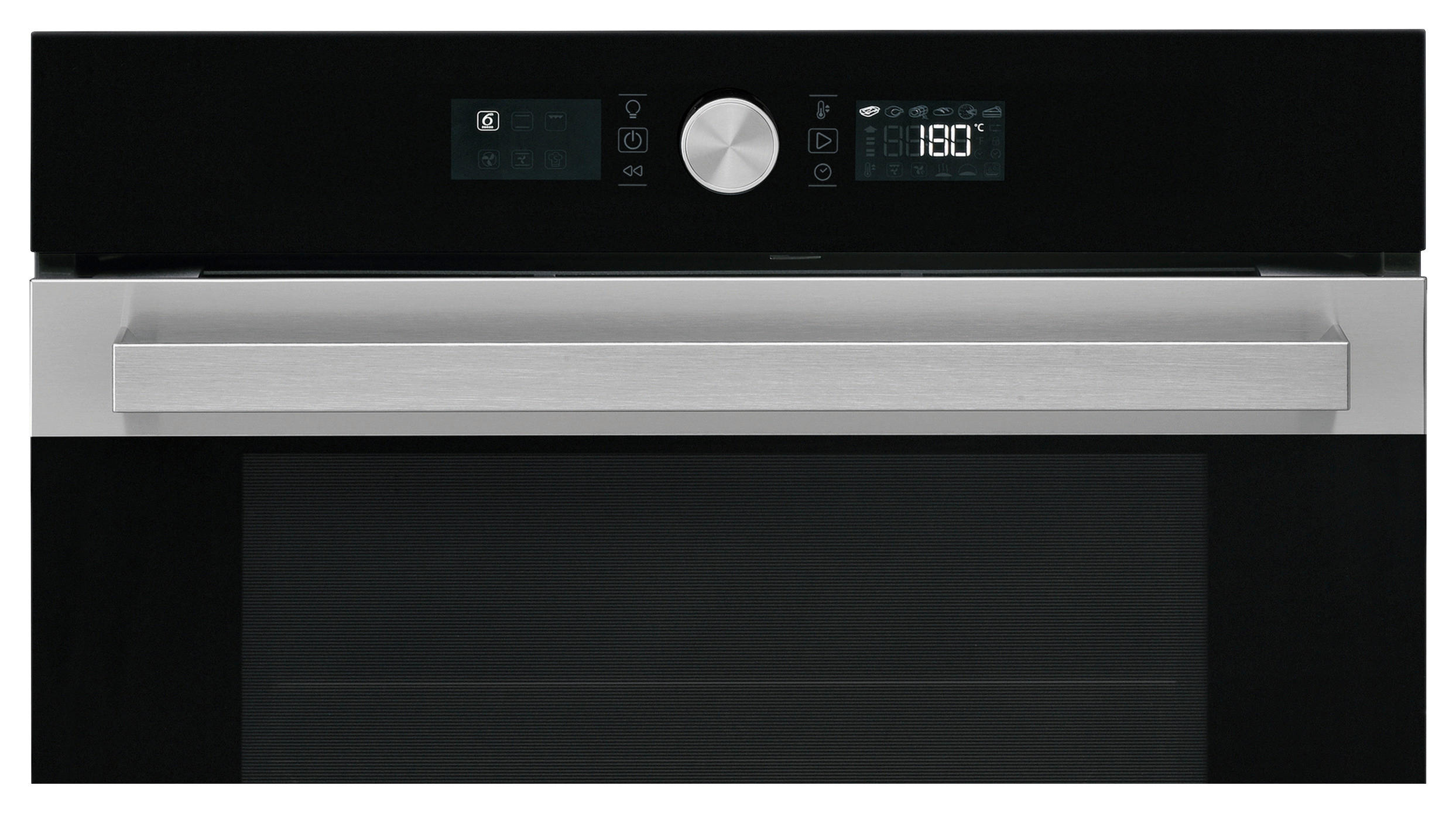 EINBAUBACKOFEN BIK5DH8FS2ES  - Edelstahlfarben/Schwarz, Basics, Glas/Metall (59,5/59,5/56,4cm) - Bauknecht