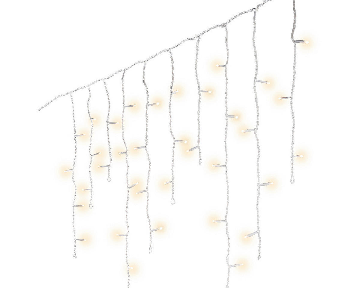 LICHTERKETTE 750 cm  - Weiß, KONVENTIONELL, Kunststoff (750cm)