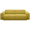 3-SITZER-SOFA in Cord Gelb  - Gelb/Schwarz, Design, Kunststoff/Textil (236/71/101cm) - Pure Home Lifestyle