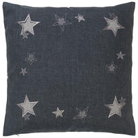 DEKORAČNÝ VANKÚŠ 50/50 cm - sivá/antracitová, Konventionell, textil (50/50cm) - X-Mas