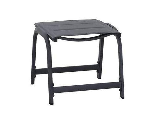 Gartenhocker Metall/Kunststoff Anthrazit Wetterfest