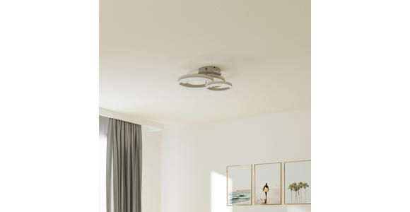 LED-DECKENLEUCHTE 72/63/22 cm   - Cappuccino, Design, Kunststoff/Metall (72/63/22cm) - Novel