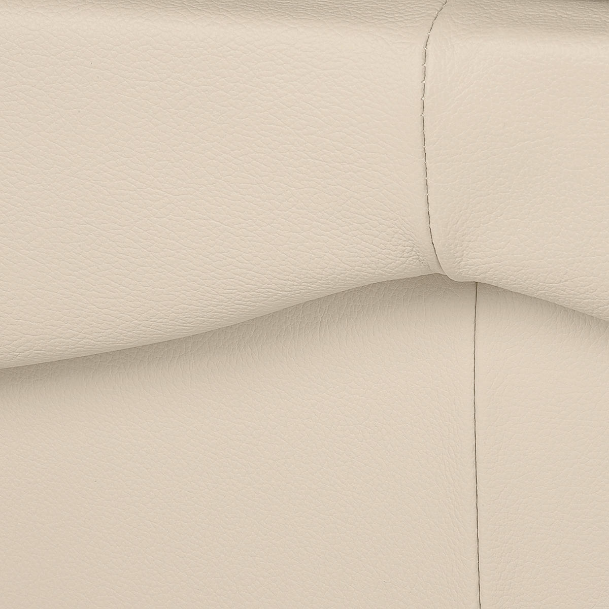 SCHLAFSOFA in Leder Beige  - Beige/Schwarz, Design, Leder/Kunststoff (205/92/85cm) - Livetastic