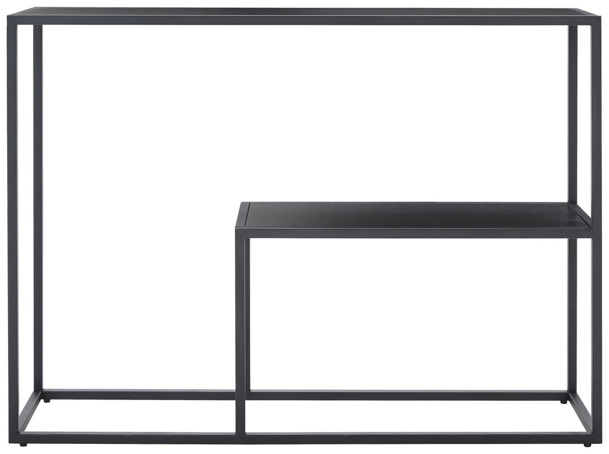 KONZOLOVÝ STOLEK, černá, 110/30/80 cm - černá, Design, kov/kompozitní dřevo (110/30/80cm) - MID.YOU