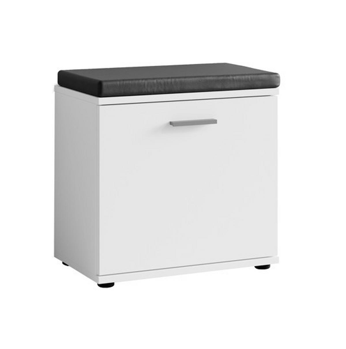 GARDEROBE 4-teilig  in 60/102/30 cm  - Schwarz/Weiß, Design, Holzwerkstoff (60/102/30cm) - MID.YOU