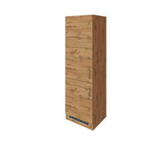 GERÄTEUMBAUSCHRANK 60/200/60 cm  in Eichefarben  - Chromfarben/Eichefarben, MODERN, Holzwerkstoff/Metall (60/200/60cm) - Held