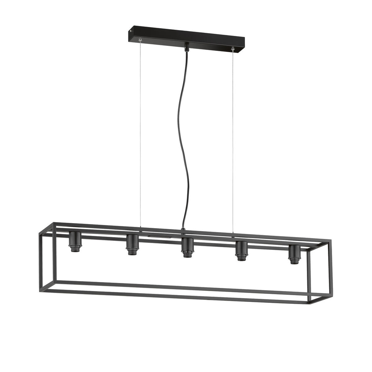 HÄNGLAMPA Modular XS 95/18/150 cm  - svart, Basics, metall (95/18/150cm) - Fischer & Honsel