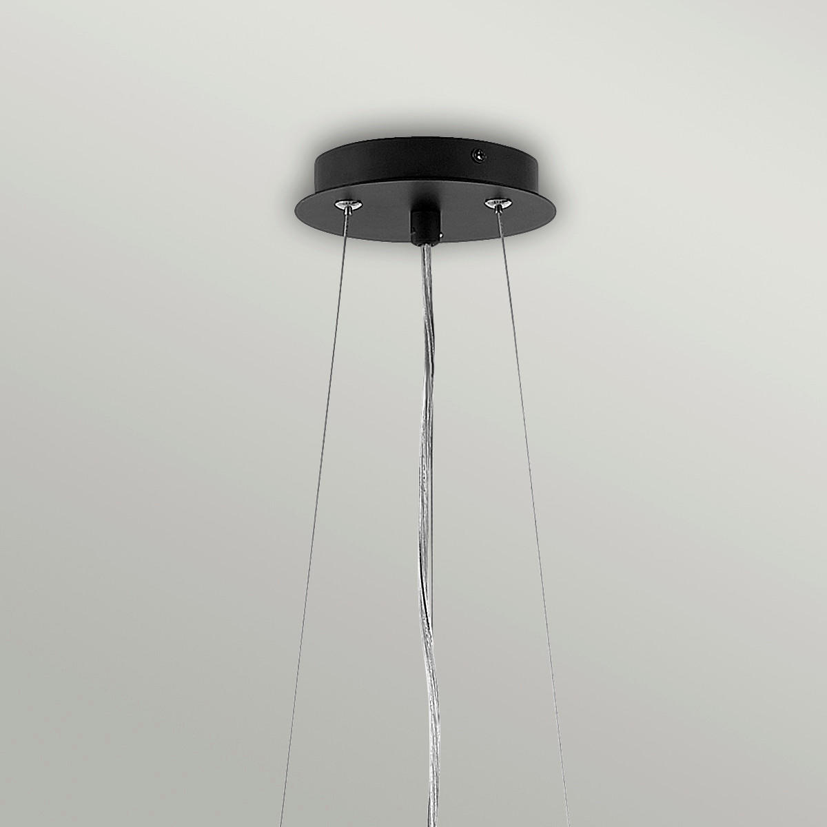 HÄNGELEUCHTE 45/47.4 cm    - Schwarz, Konventionell, Kunststoff/Textil (45/47.4cm) - Elstead Lighting