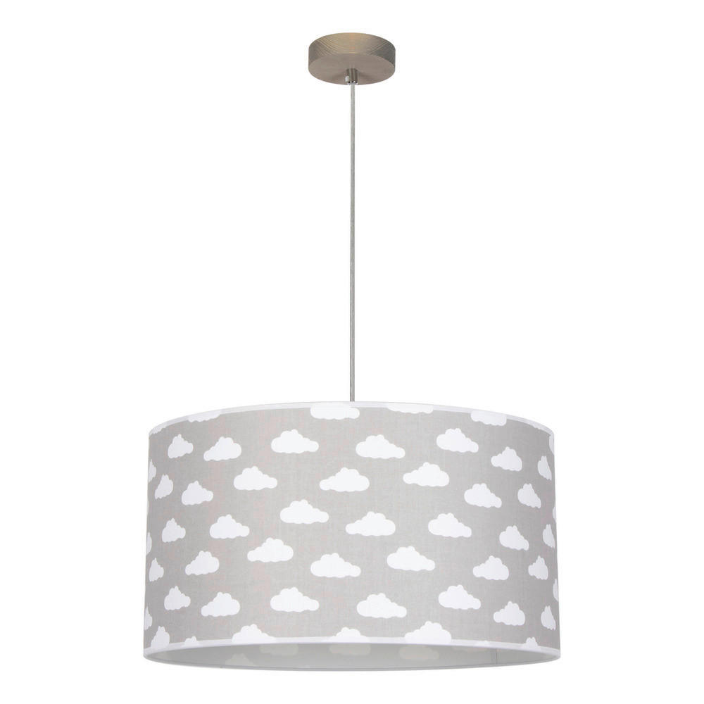 HÄNGELEUCHTE 93851361 FIETE 45/45/125 cm  - Grauweiß, Design, Textil (45/45/125cm)