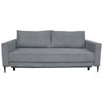 SCHLAFSOFA Cord Dunkelgrau  - Dunkelgrau/Schwarz, KONVENTIONELL, Textil/Metall (222/93/98cm) - Carryhome