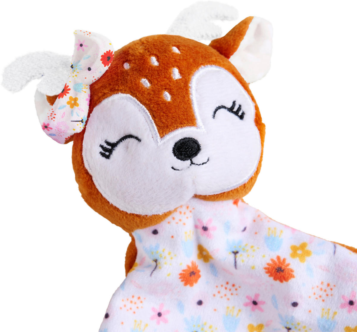 SCHMUSETUCH LOVELY DEER GIRL  - Terracotta, Basics, Textil (22/22cm) - Patinio