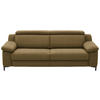 3-SITZER-SOFA in Chenille Grün  - Schwarz/Grün, Design, Textil/Metall (230/104/104cm) - Valdera
