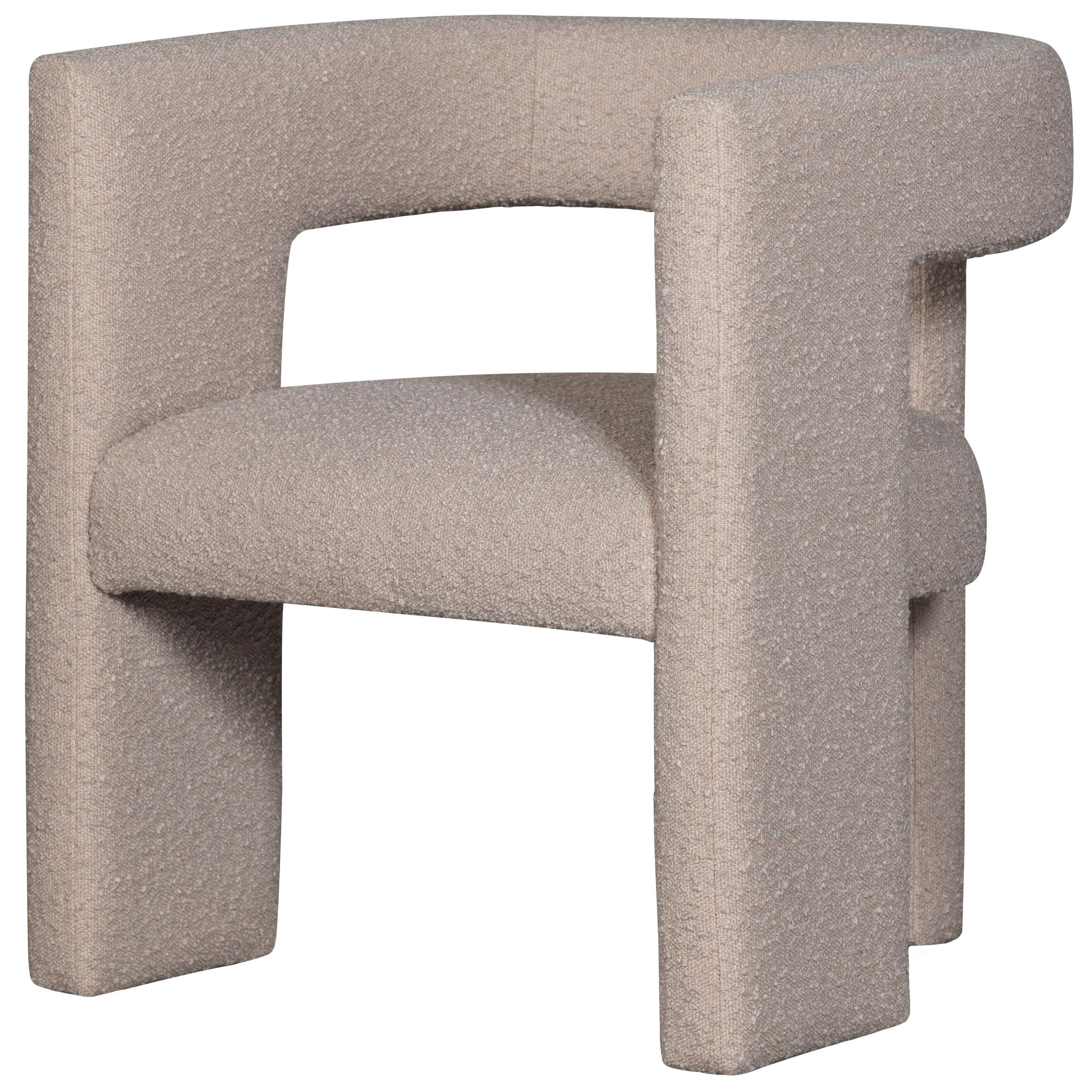 SESSEL in Bouclé Beige - Beige, Design, Textil (64/70/64cm) - Livetastic
