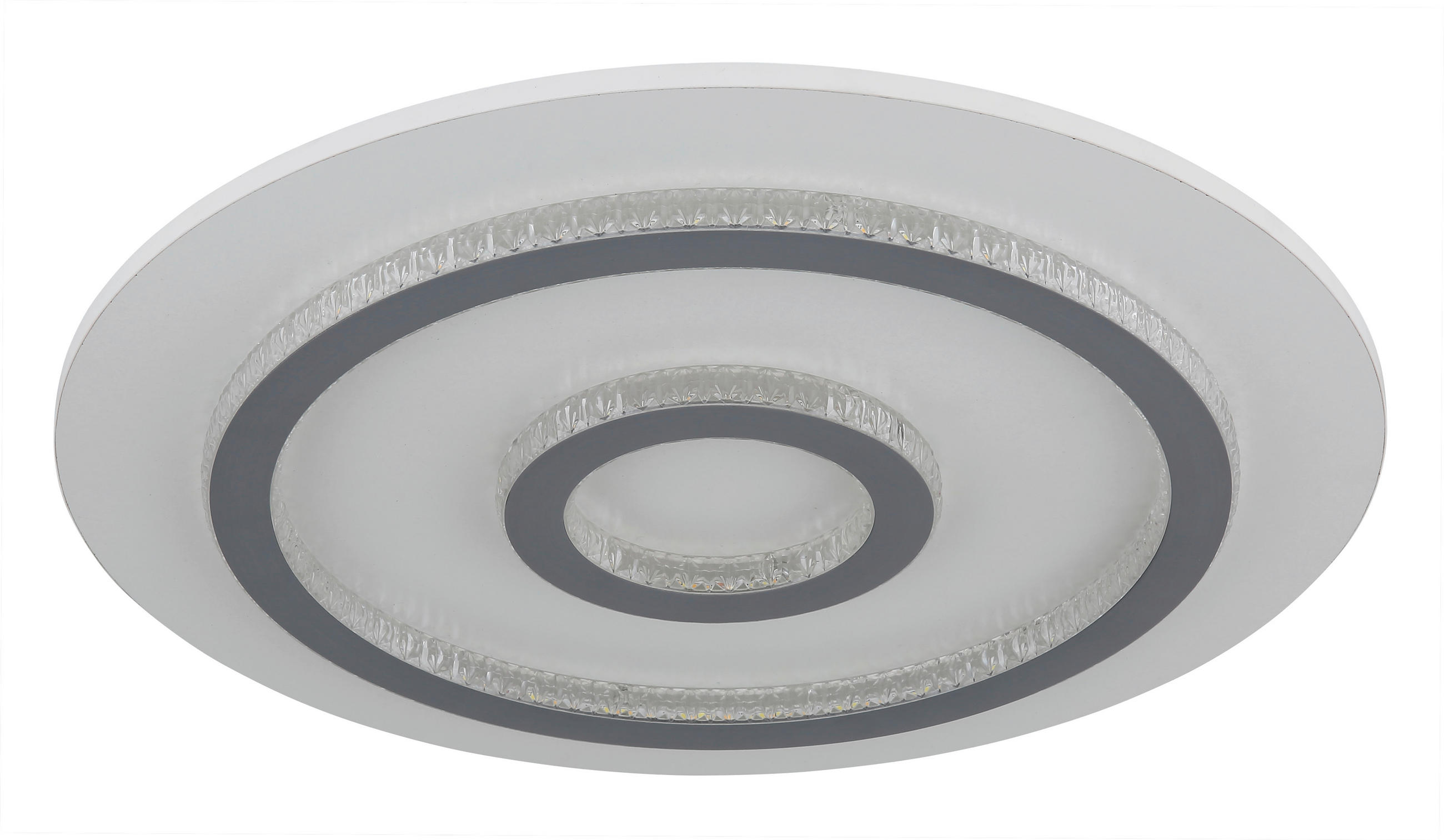 STROPNÍ LED SVÍTIDLO, 45/5,5 cm  - bílá/čiré, Design, kov/plast (45/5,5cm) - Globo