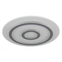 STROPNÍ LED SVÍTIDLO, 45/5,5 cm  - bílá/čiré, Design, kov/plast (45/5,5cm) - Globo