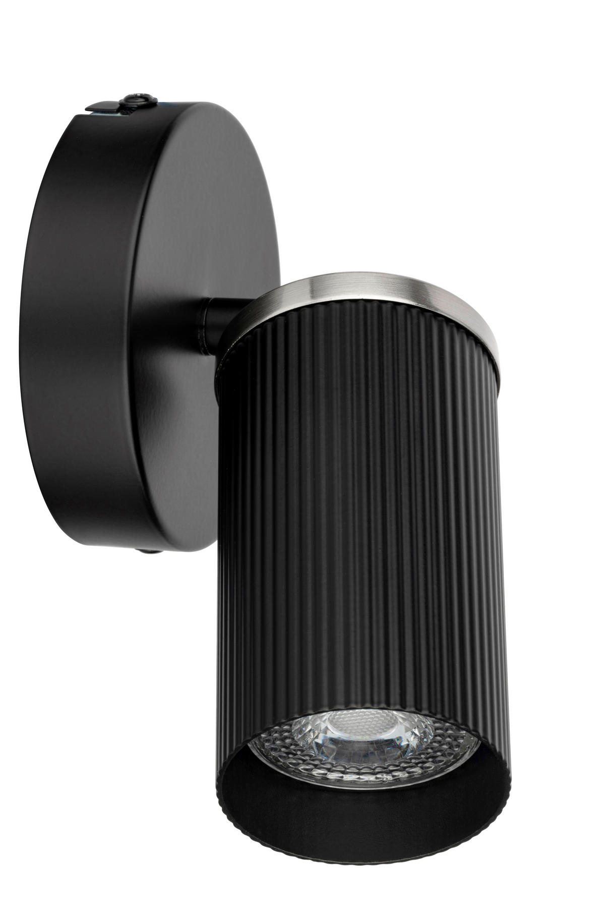 WANDLEUCHTE 15/10/18 cm  - Schwarz/Nickelfarben, Trend, Metall (15/10/18cm) - Collett's Monde