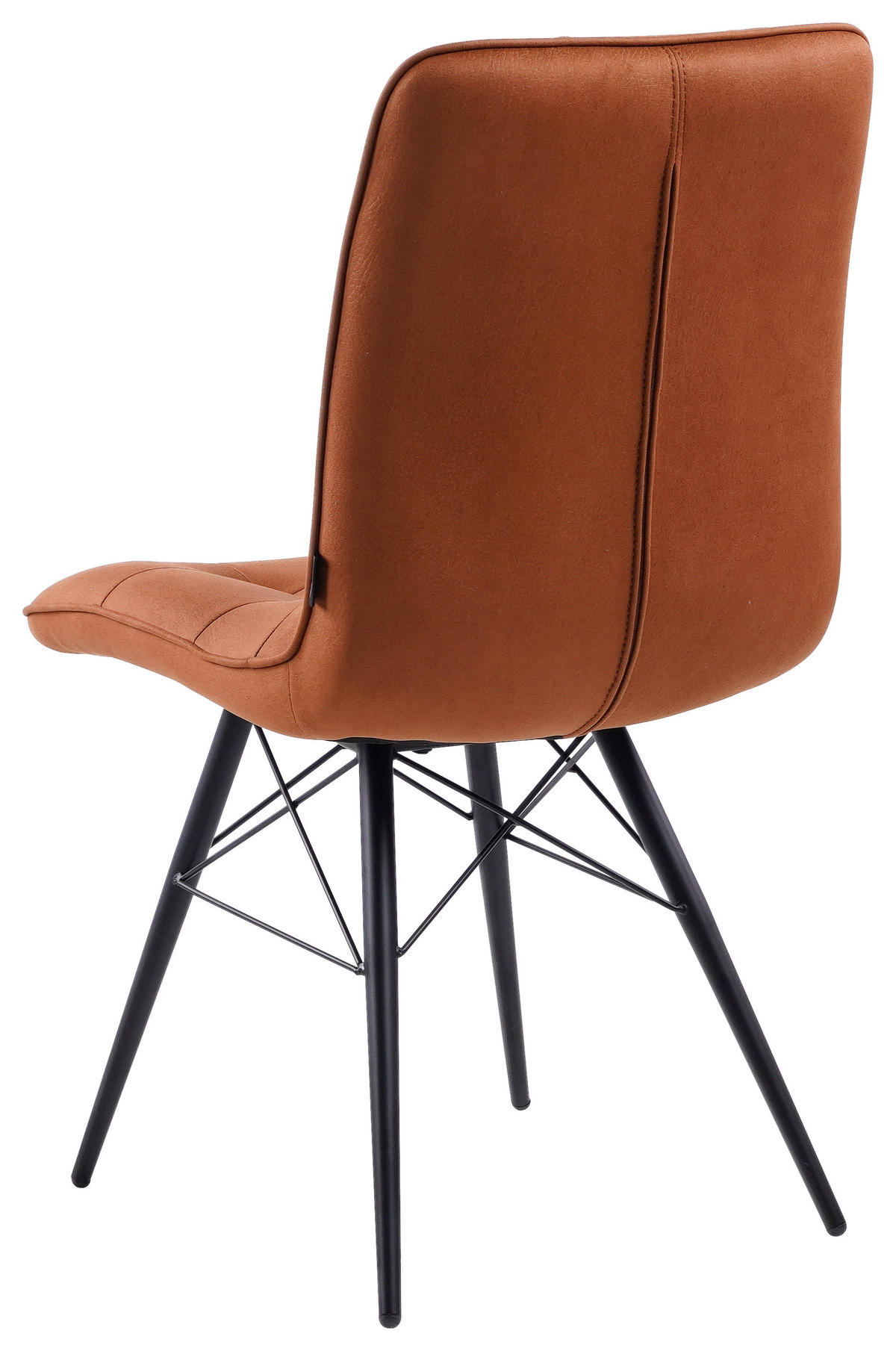 STUHL Struktur Rostfarben  - Rostfarben/Schwarz, Design, Textil/Metall (48/88/62cm) - Hom`in