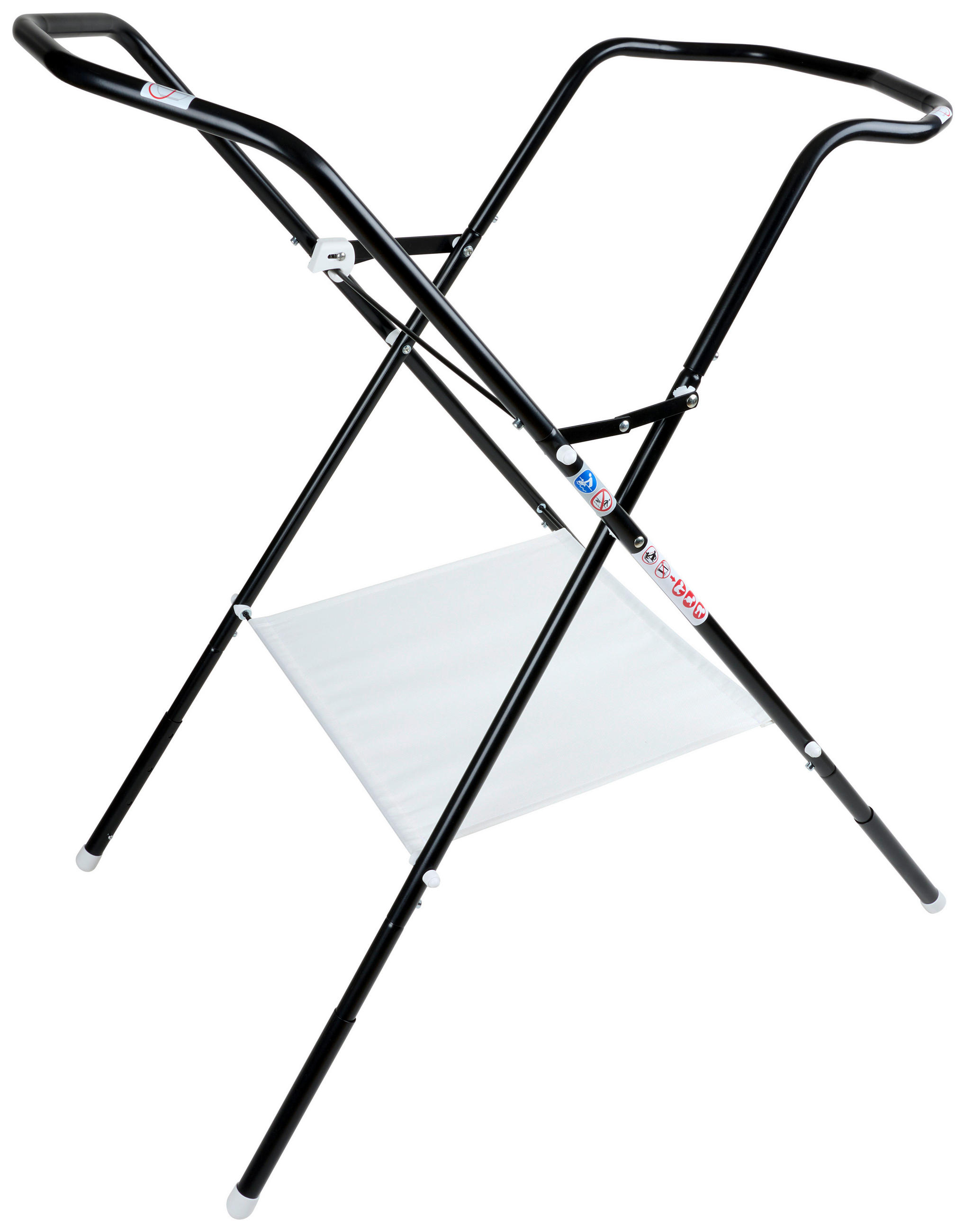 BADEWANNENSTÄNDER ECO  - Schwarz, Basics, Kunststoff/Metall (86/58/100cm) - My Baby Lou