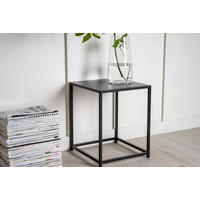 BEISTELLTISCH 38/37/45,7 cm Schwarz quadratisch  - Schwarz, Design, Metall (38/37/45,7cm) - Livetastic