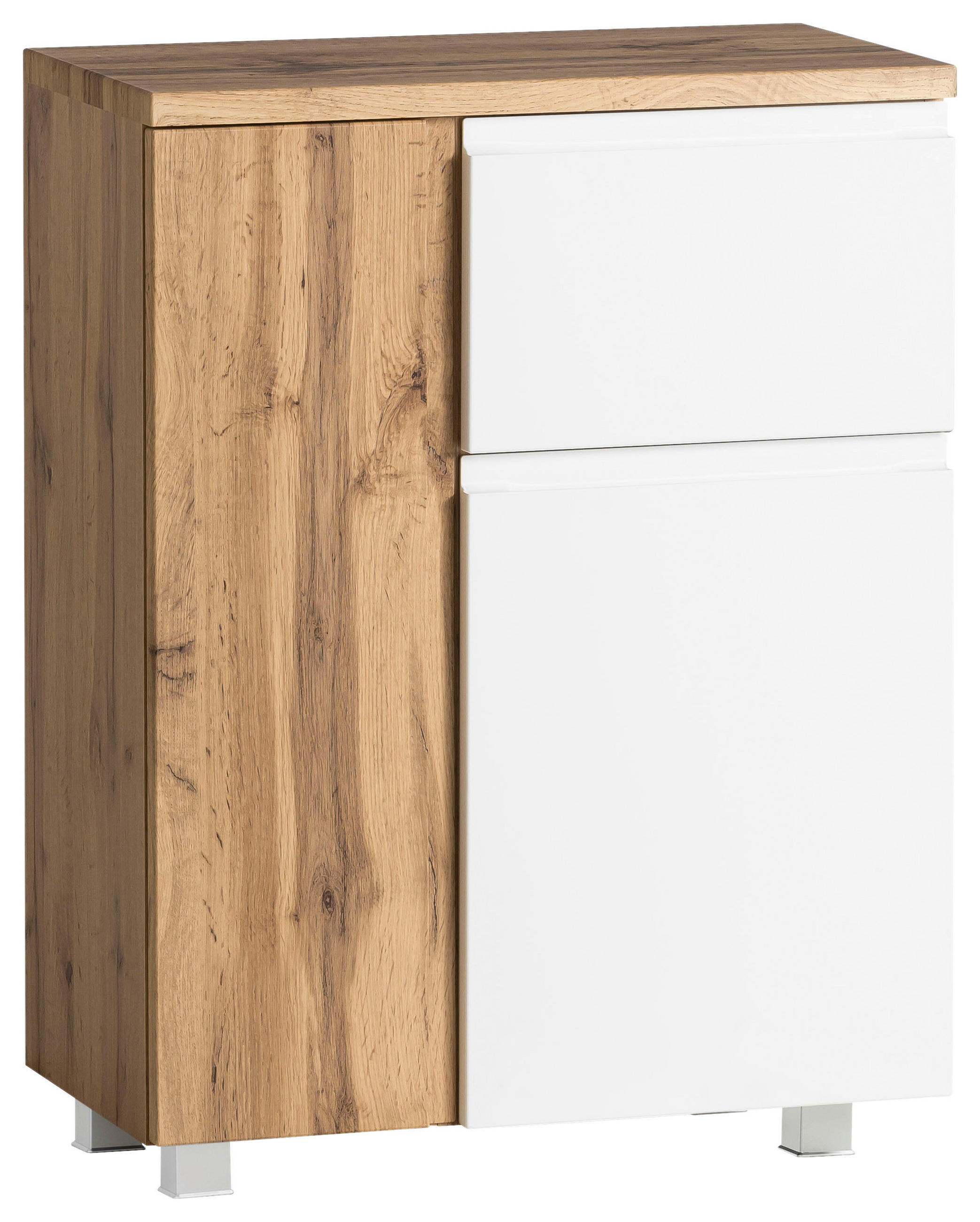 UNTERSCHRANK  - Weiss/Eiche Wotan, Modern, Holzwerkstoff (65/79/35cm) - Held