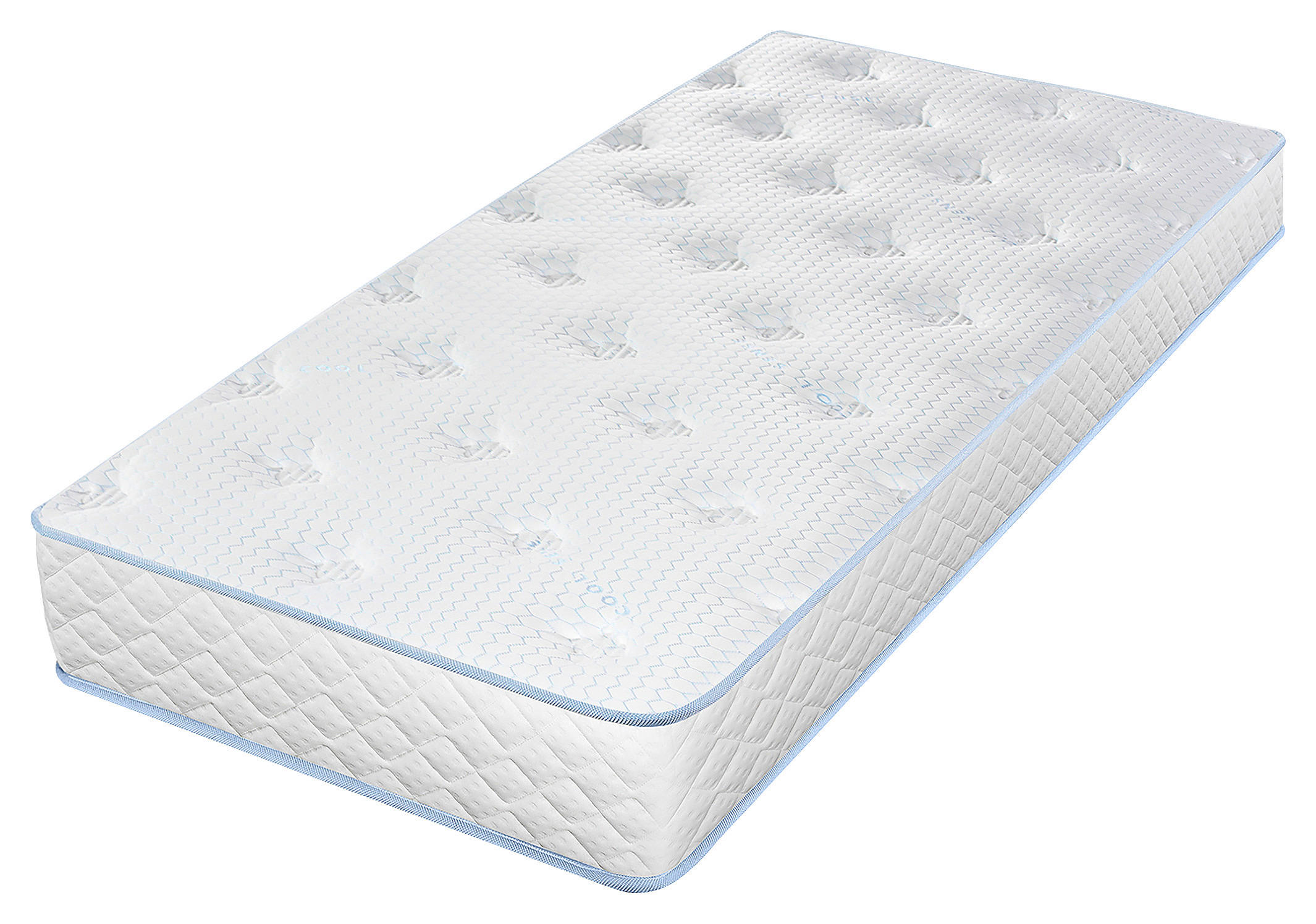 Saltea 90/200 cm  - alb, Basics, textil (90/200cm)