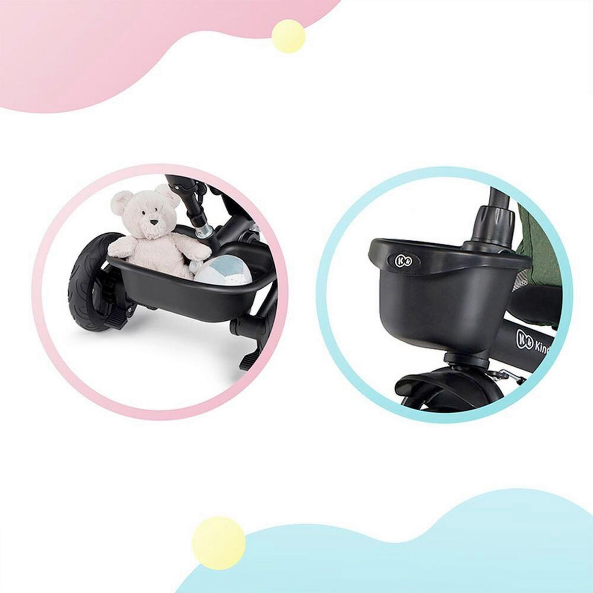 TRICIKL   - Basics, drvo/metal (51/108/106cm) - Kinderkraft