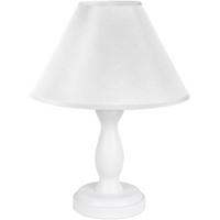 TISCHLEUCHTE Stefi 18/28 cm  - Weiß, Basics, Holz (18/28cm)