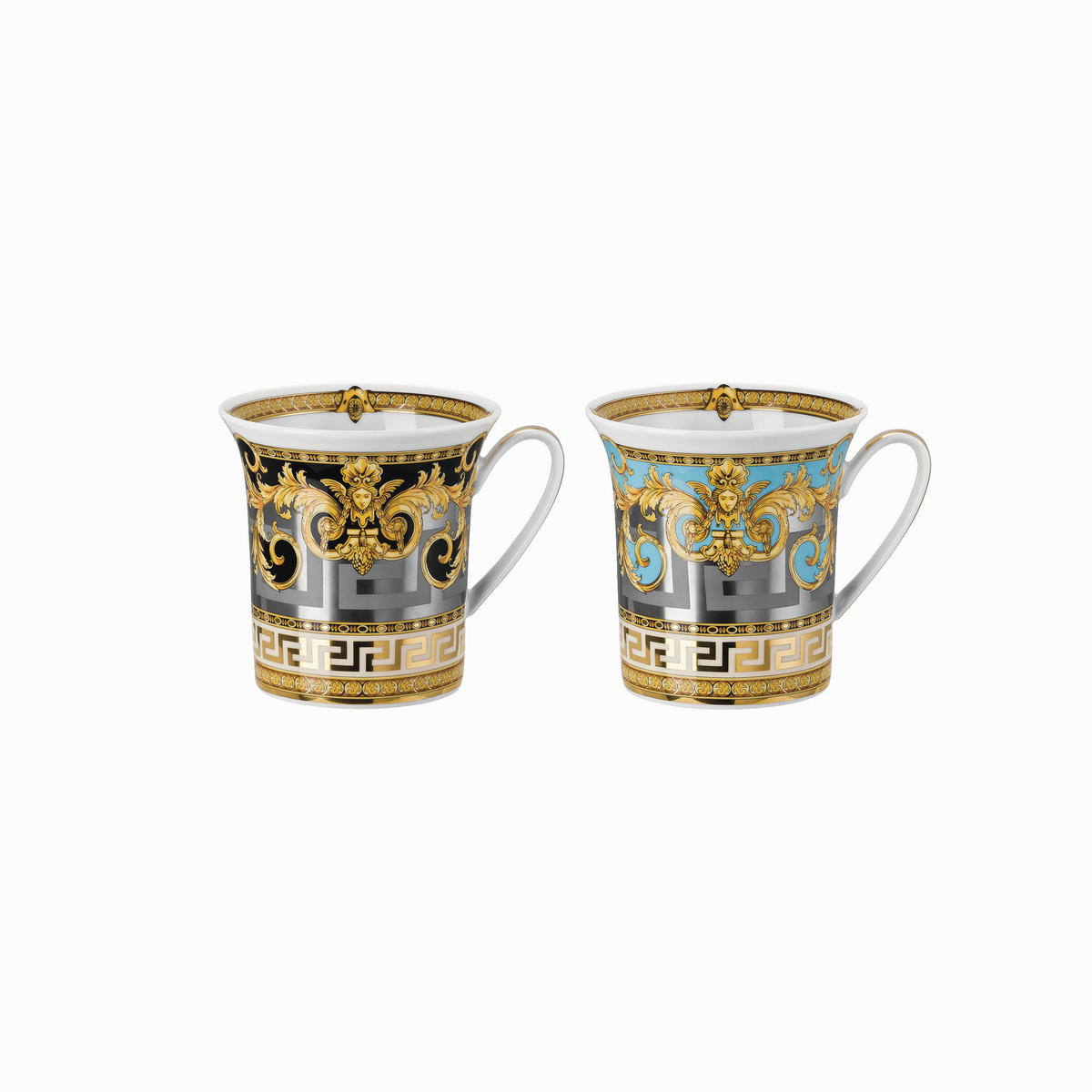 SET SKODELIC ZA KAVO  Versace Prestige Gala    2-delni   - zlate barve, Basics, keramika (16/10/16cm) - Versace