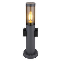 WEGELEUCHTE 12,7/45 cm   - Anthrazit/Grau, Design, Kunststoff/Metall (12,7/45cm) - Globo