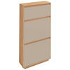 SCHUHKIPPER  in 62/124/21 cm  - Sandfarben/Eichefarben, Design, Holz/Holzwerkstoff (62/124/21cm)