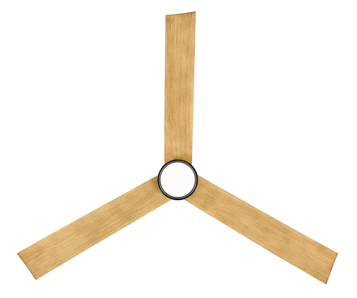 DECKENVENTILATOR   132 cm   - Teakfarben/Nickelfarben, Trend, Kunststoff/Metall (132cm) - P & B