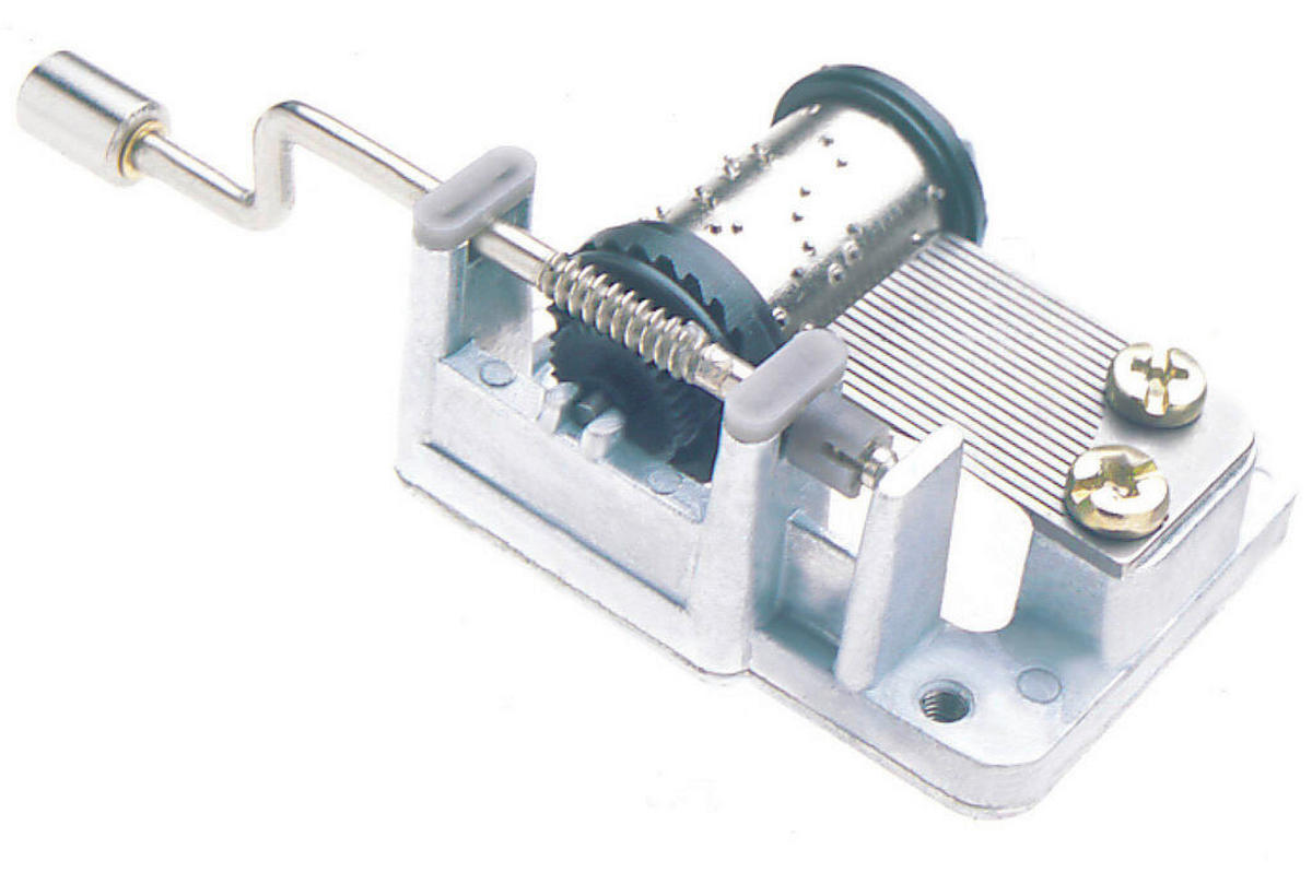 NAŤAHOVACIA HRAČKA S MELÓDIOU - viacfarebná, Konventionell, kov/plast (8,9/3,8/2,5cm) - Kikkerland