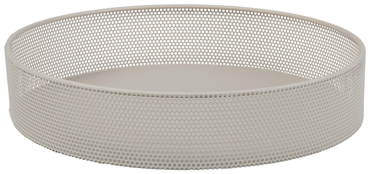 SERVIERTABLETT 25/5 cm    - Grau, LIFESTYLE, Metall (25/5cm) - Ambia Home