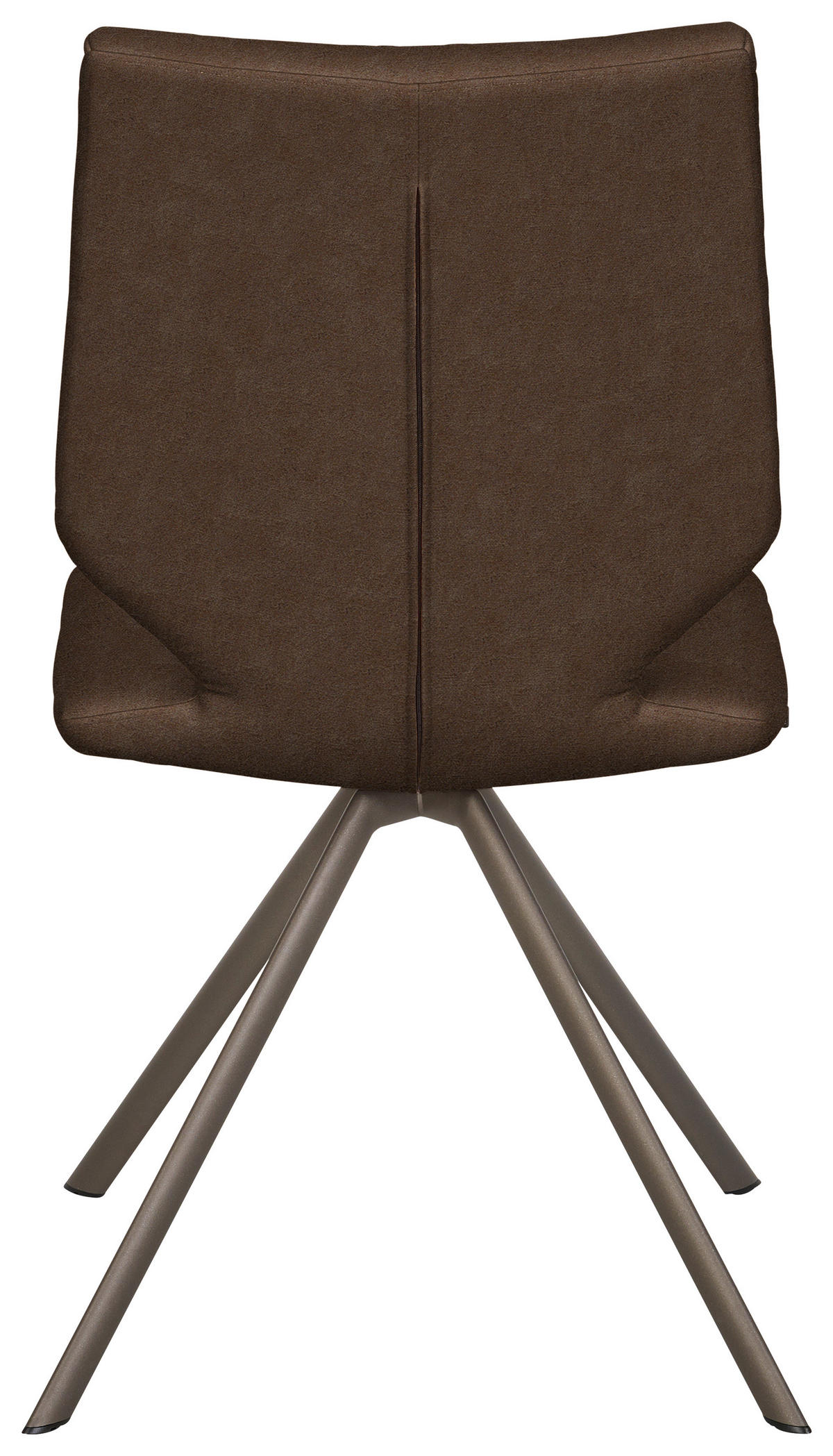 STUHL  Lederauswahl, Stoffauswahl, Typenauswahl Mikrofaser  - Dunkelbraun/Braun, Design, Textil/Metall (50/92/63cm) - Venjakob