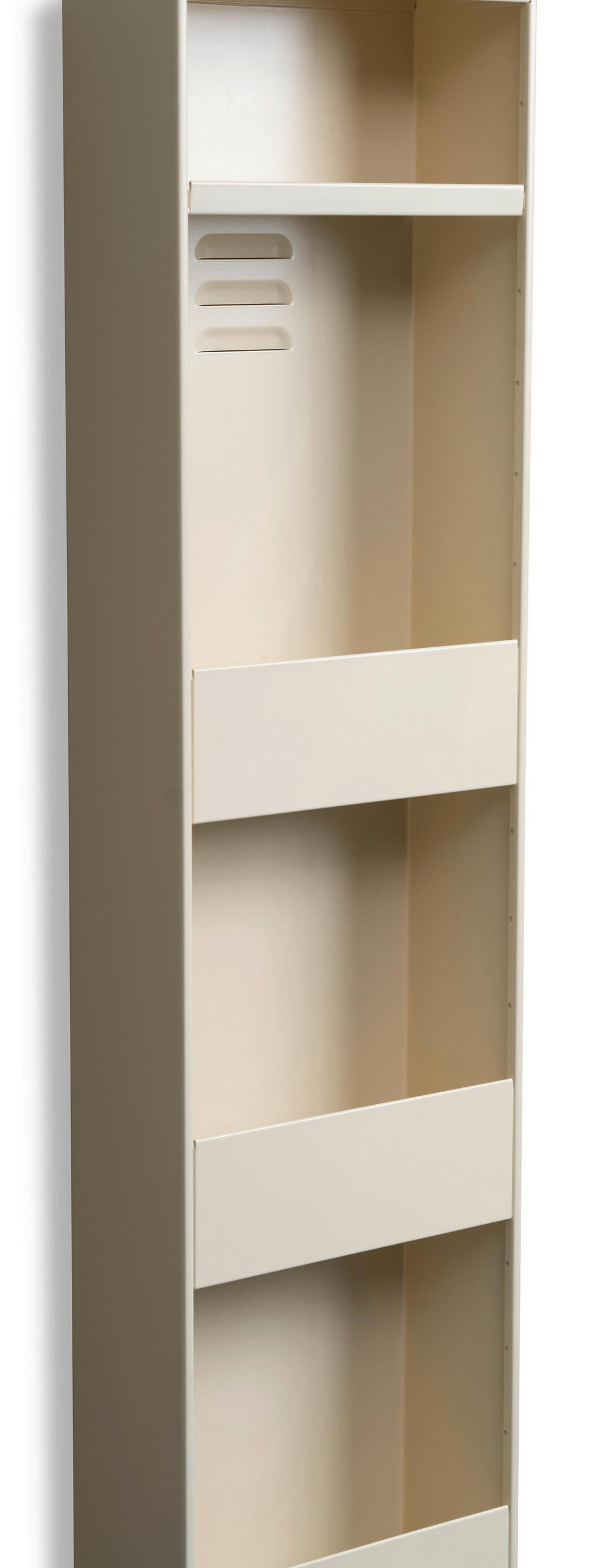 SCHUHSCHRANK Creme  - Creme, Design, Metall (29/176/12cm) - Xora