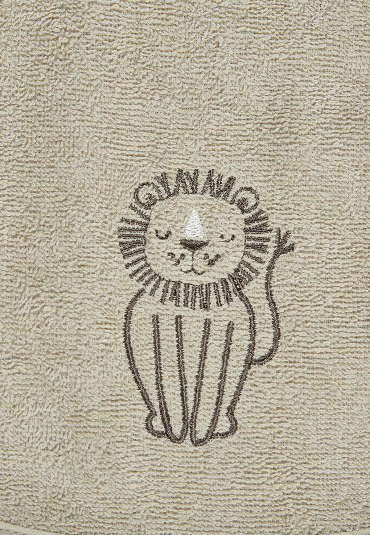 LÄTZCHEN Löwe Leo  - Mintgrau, Basics, Textil (38/26/0,5cm) - Sterntaler