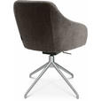 ARMLEHNSTUHL  in Aluminium Velours  - Taupe/Alufarben, Design, Textil/Metall (58/81,5-84,5/60cm) - Johann Jakob